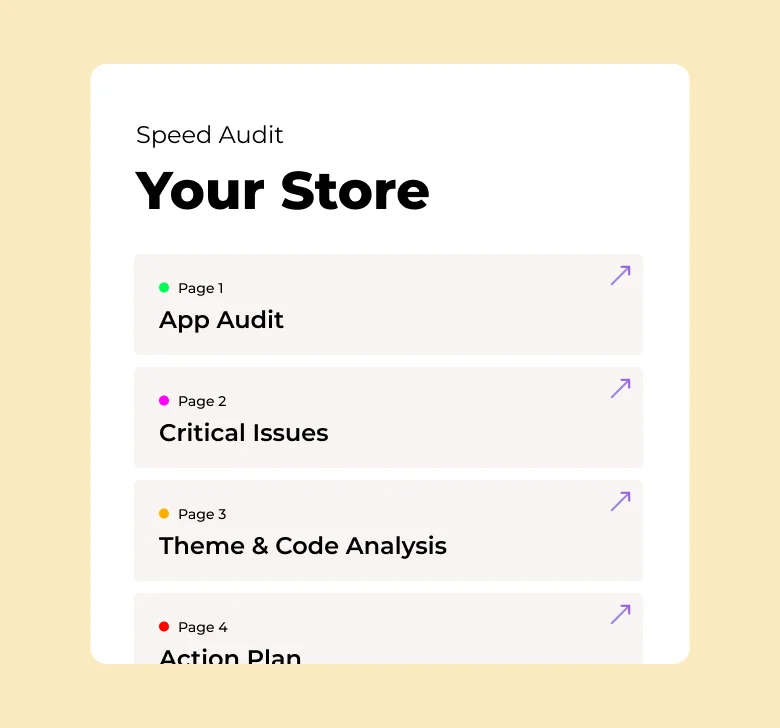Speed Audit Example